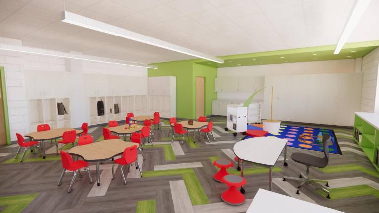 What a kindergarten classroom might look like.