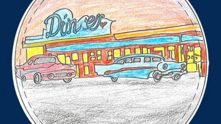 Art student Giselle Faria’s drawing of a New Jersey diner was chosen to be put on an ornament.