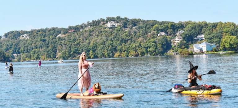 Some of the witches were accompanied by four-legged friends. (Photos by Maria Kovic)