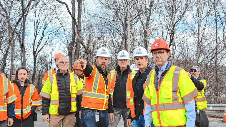 Officials tour Route 80 sinkholes